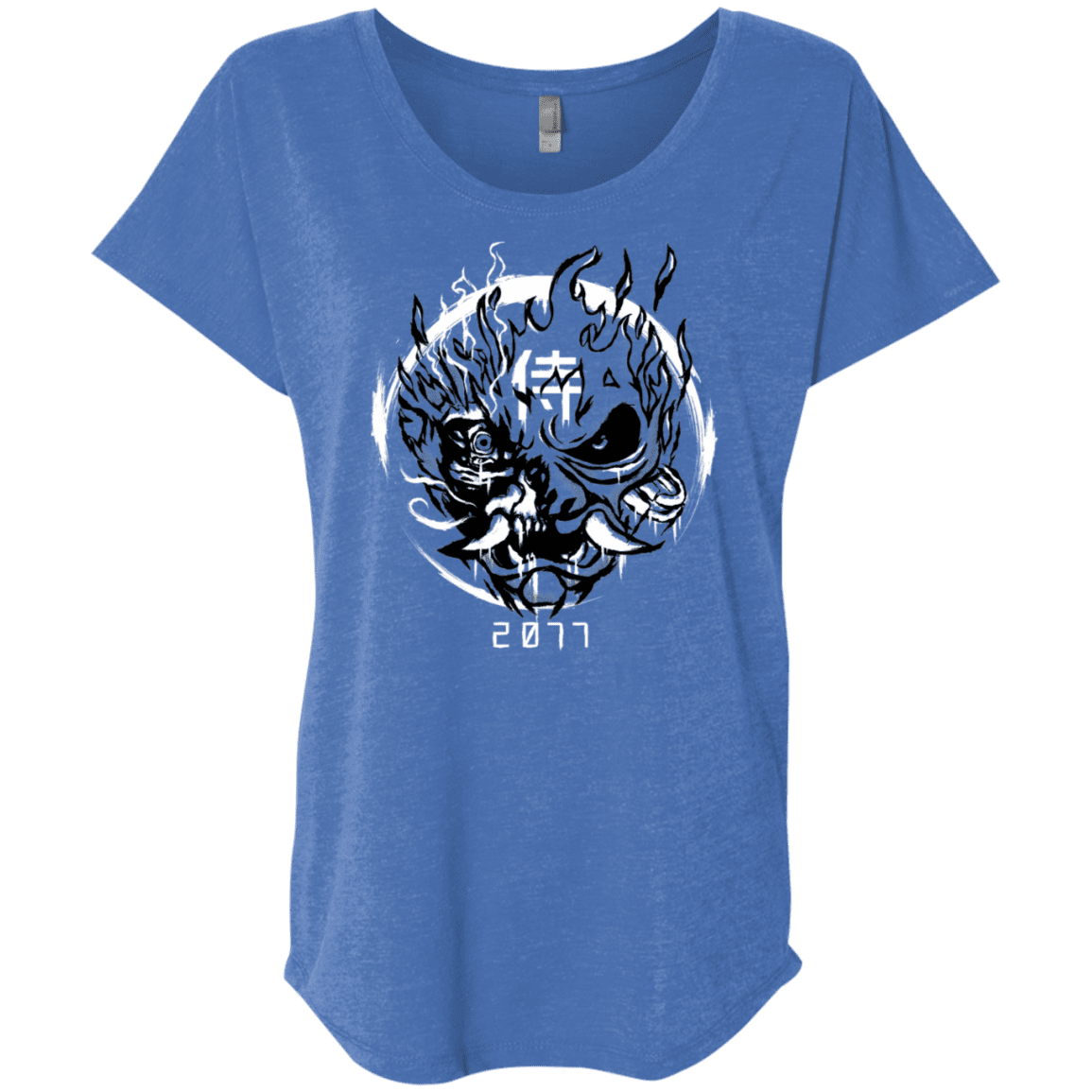 T-Shirts Vintage Royal / X-Small Samurai 2077 Triblend Dolman Sleeve