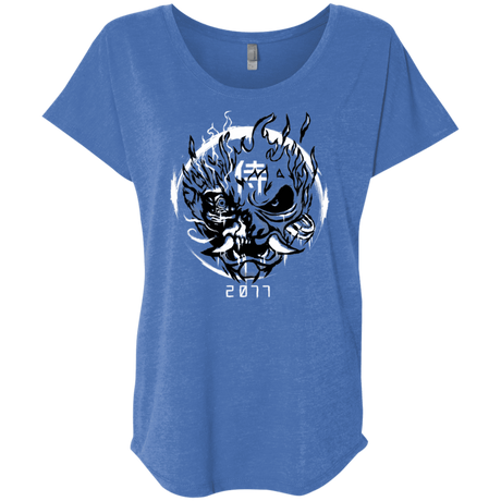 T-Shirts Vintage Royal / X-Small Samurai 2077 Triblend Dolman Sleeve