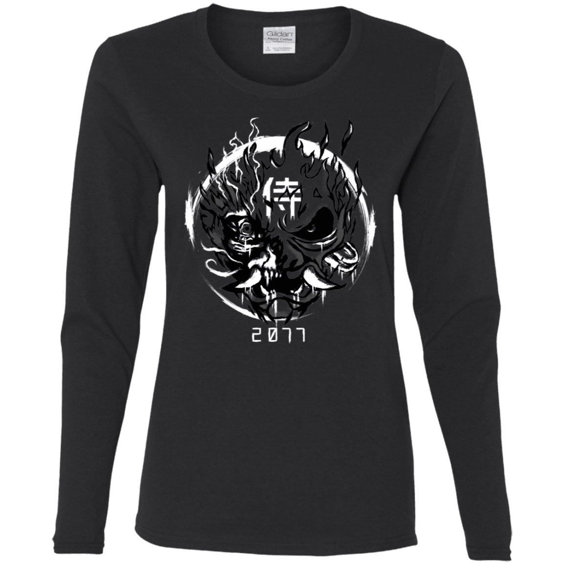 T-Shirts Black / S Samurai 2077 Women's Long Sleeve T-Shirt