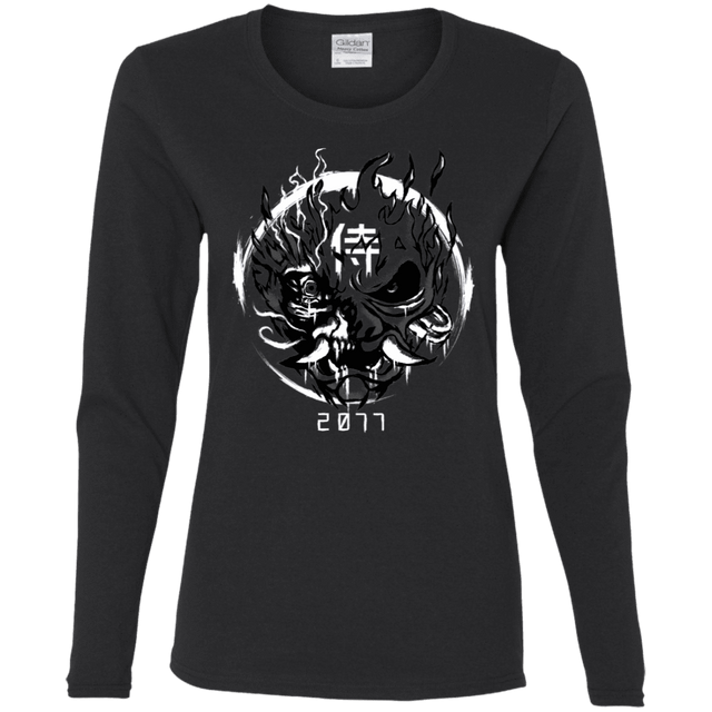 T-Shirts Black / S Samurai 2077 Women's Long Sleeve T-Shirt