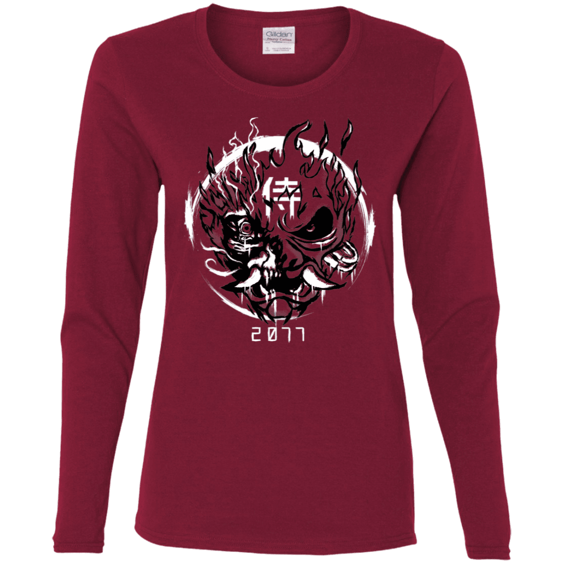 T-Shirts Cardinal / S Samurai 2077 Women's Long Sleeve T-Shirt