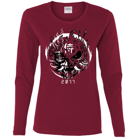 T-Shirts Cardinal / S Samurai 2077 Women's Long Sleeve T-Shirt