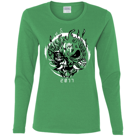 T-Shirts Irish Green / S Samurai 2077 Women's Long Sleeve T-Shirt