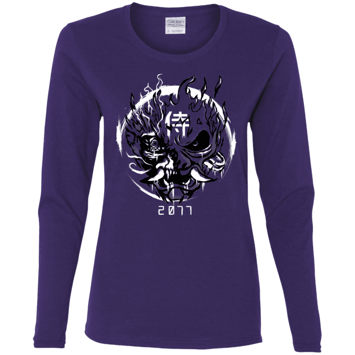 T-Shirts Purple / S Samurai 2077 Women's Long Sleeve T-Shirt