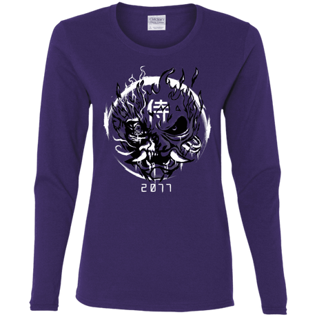 T-Shirts Purple / S Samurai 2077 Women's Long Sleeve T-Shirt