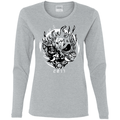 T-Shirts Sport Grey / S Samurai 2077 Women's Long Sleeve T-Shirt