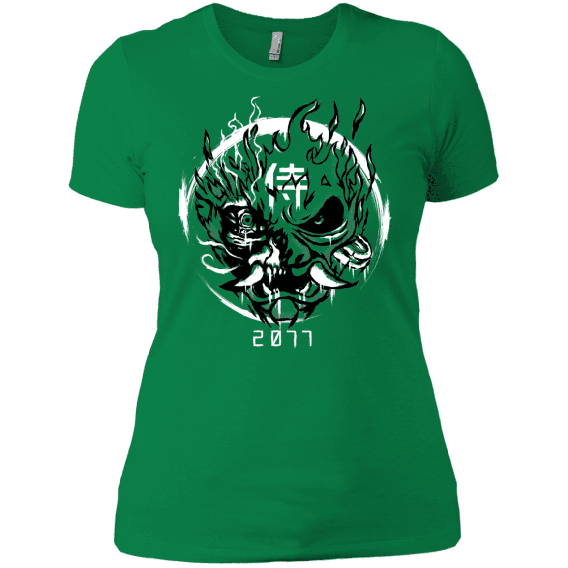 T-Shirts Kelly Green / X-Small Samurai 2077 Women's Premium T-Shirt