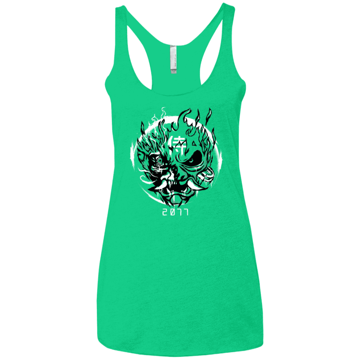 T-Shirts Envy / X-Small Samurai 2077 Women's Triblend Racerback Tank