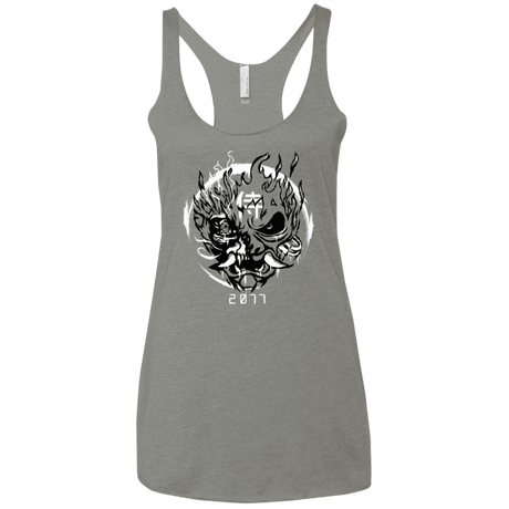 T-Shirts Venetian Grey / X-Small Samurai 2077 Women's Triblend Racerback Tank