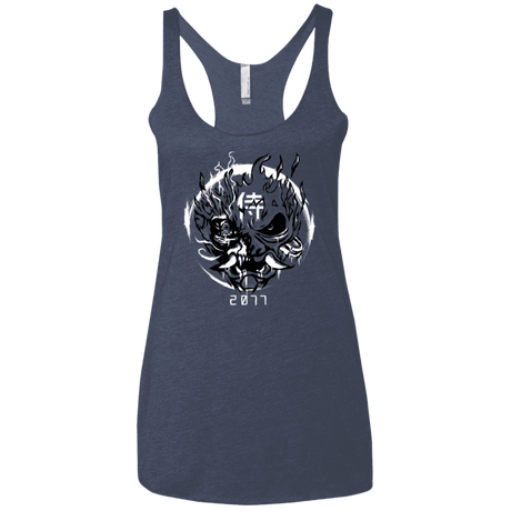 T-Shirts Vintage Navy / X-Small Samurai 2077 Women's Triblend Racerback Tank