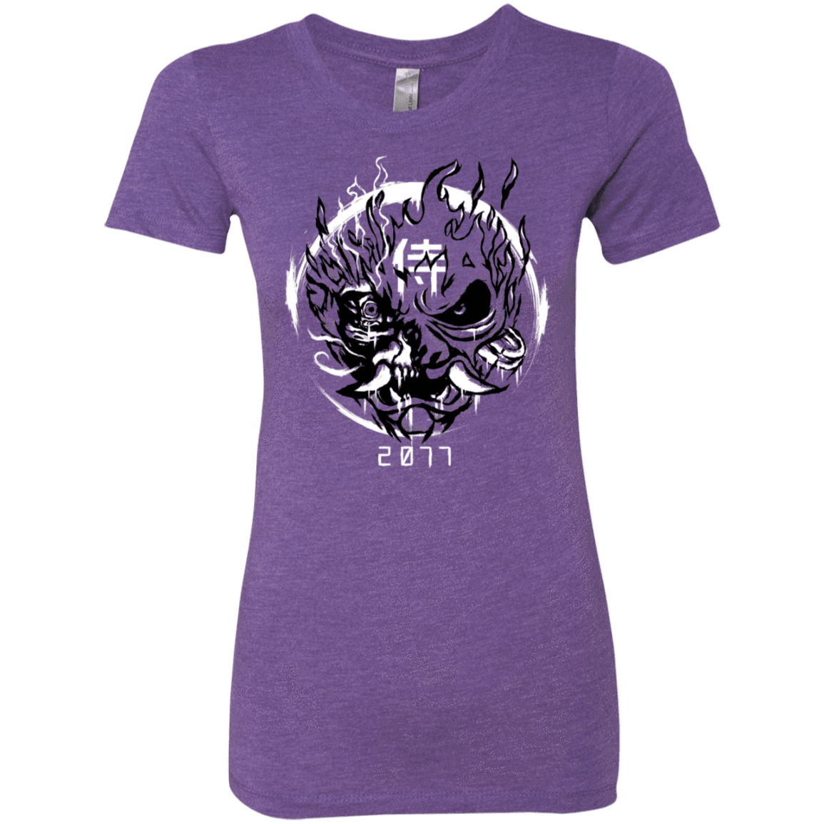 T-Shirts Purple Rush / S Samurai 2077 Women's Triblend T-Shirt