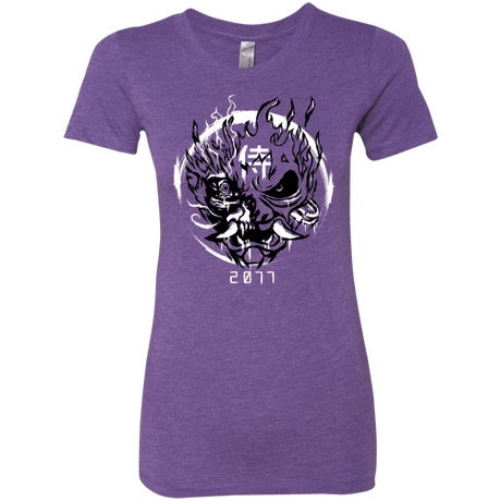 T-Shirts Purple Rush / S Samurai 2077 Women's Triblend T-Shirt