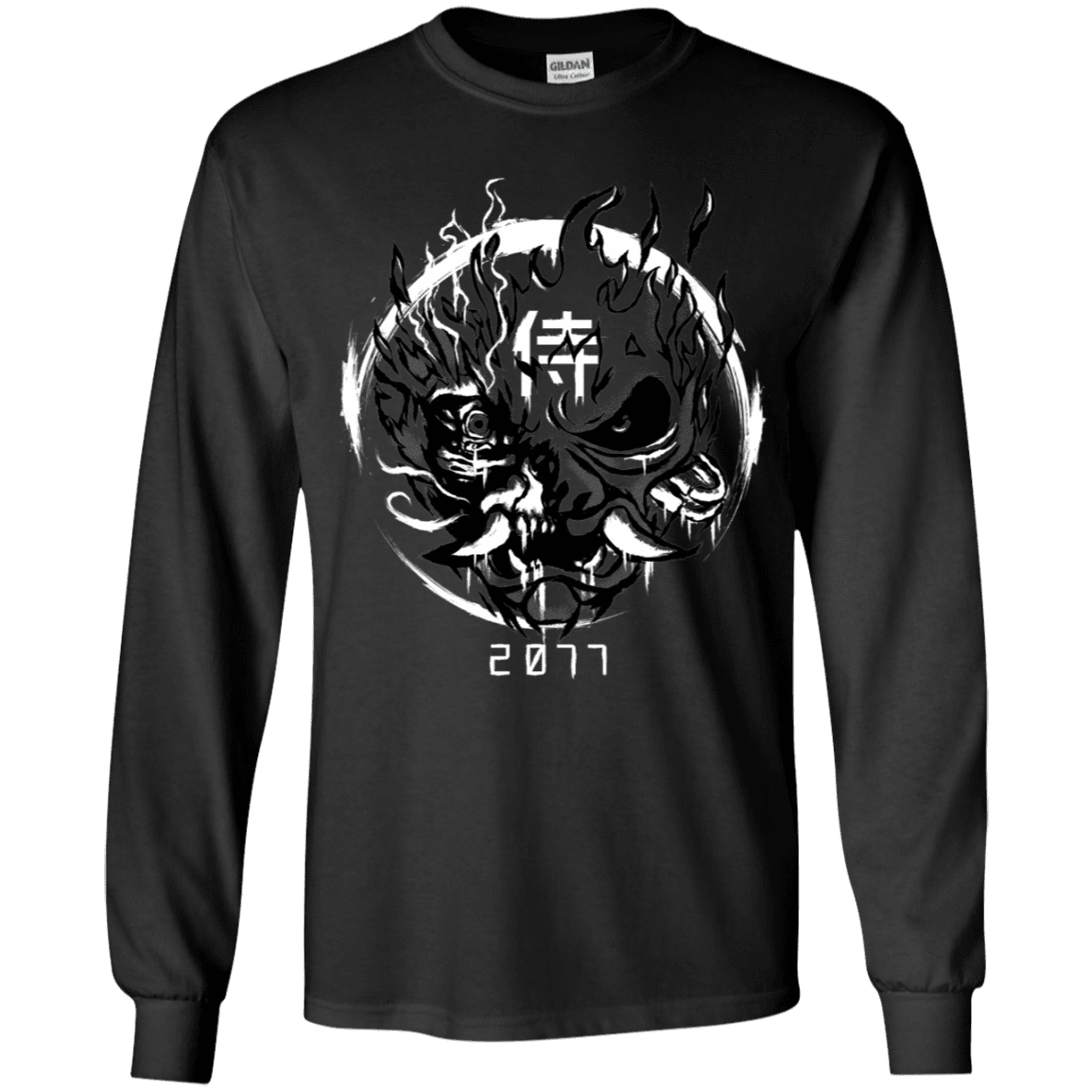 T-Shirts Black / YS Samurai 2077 Youth Long Sleeve T-Shirt