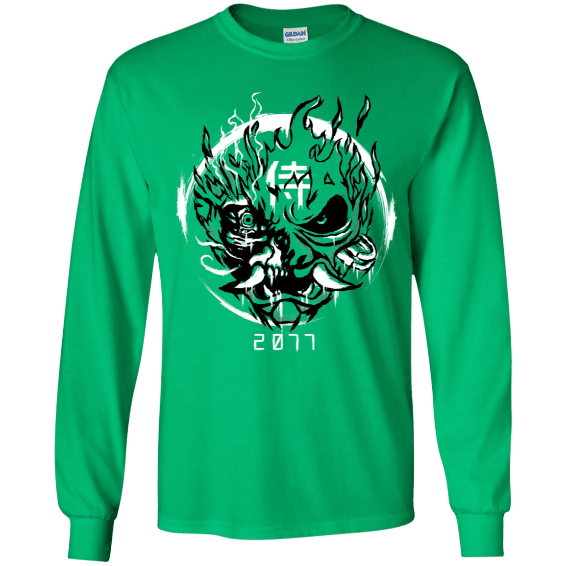 T-Shirts Irish Green / YS Samurai 2077 Youth Long Sleeve T-Shirt
