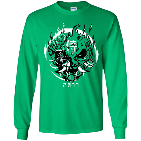 T-Shirts Irish Green / YS Samurai 2077 Youth Long Sleeve T-Shirt