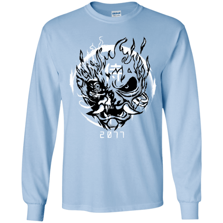 T-Shirts Light Blue / YS Samurai 2077 Youth Long Sleeve T-Shirt