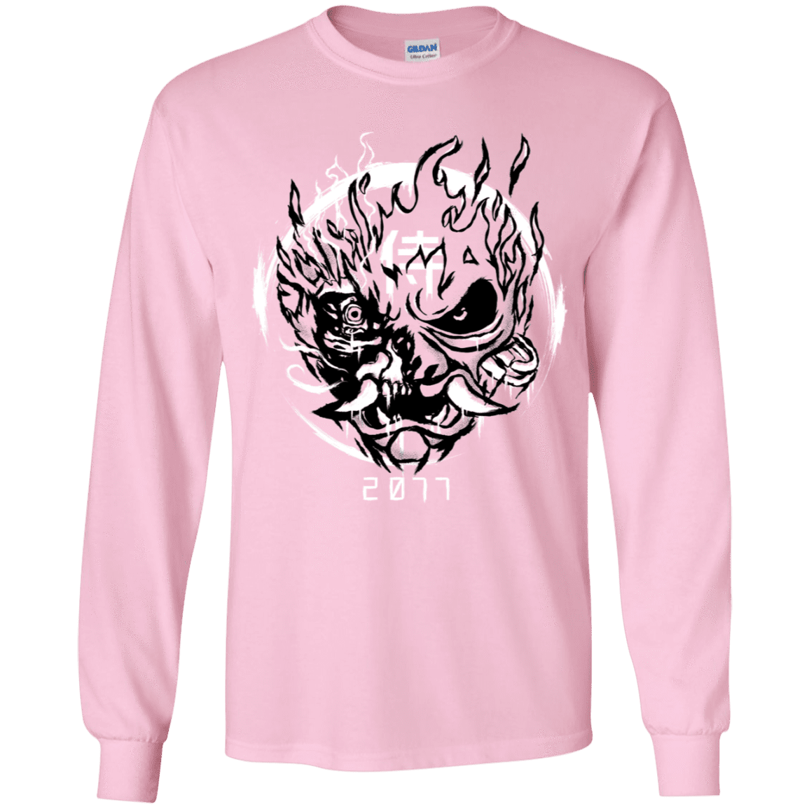 T-Shirts Light Pink / YS Samurai 2077 Youth Long Sleeve T-Shirt