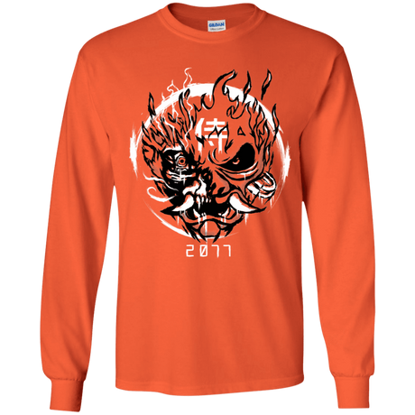 T-Shirts Orange / YS Samurai 2077 Youth Long Sleeve T-Shirt