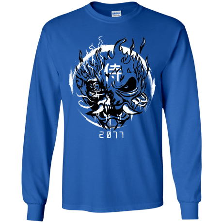 T-Shirts Royal / YS Samurai 2077 Youth Long Sleeve T-Shirt
