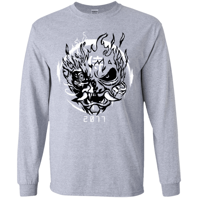 T-Shirts Sport Grey / YS Samurai 2077 Youth Long Sleeve T-Shirt