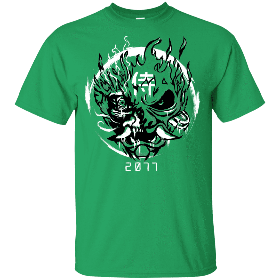 T-Shirts Irish Green / YXS Samurai 2077 Youth T-Shirt