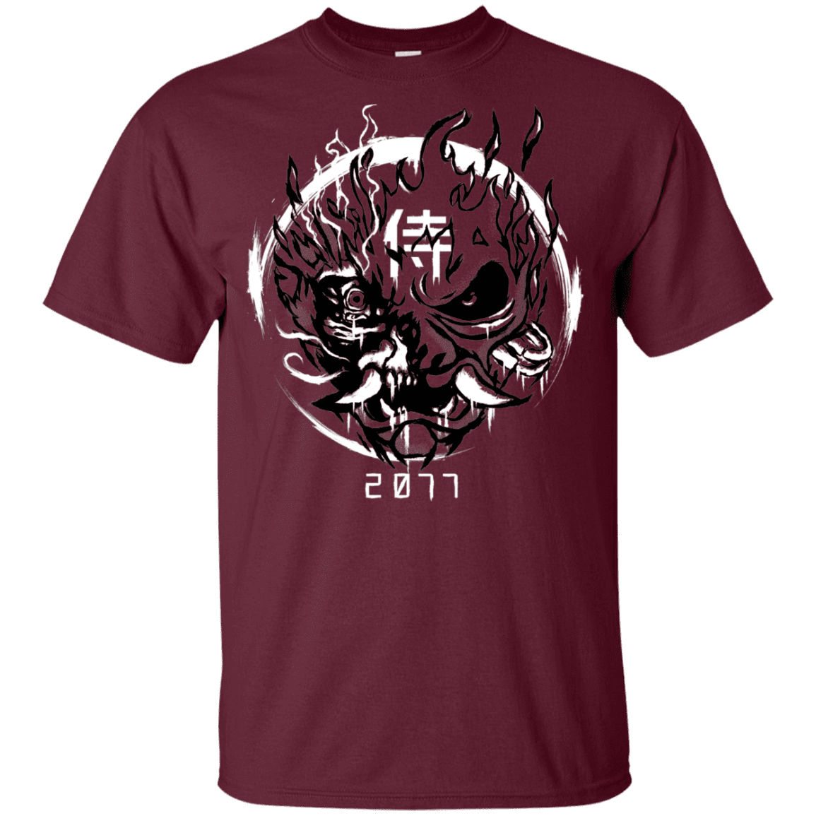 T-Shirts Maroon / YXS Samurai 2077 Youth T-Shirt