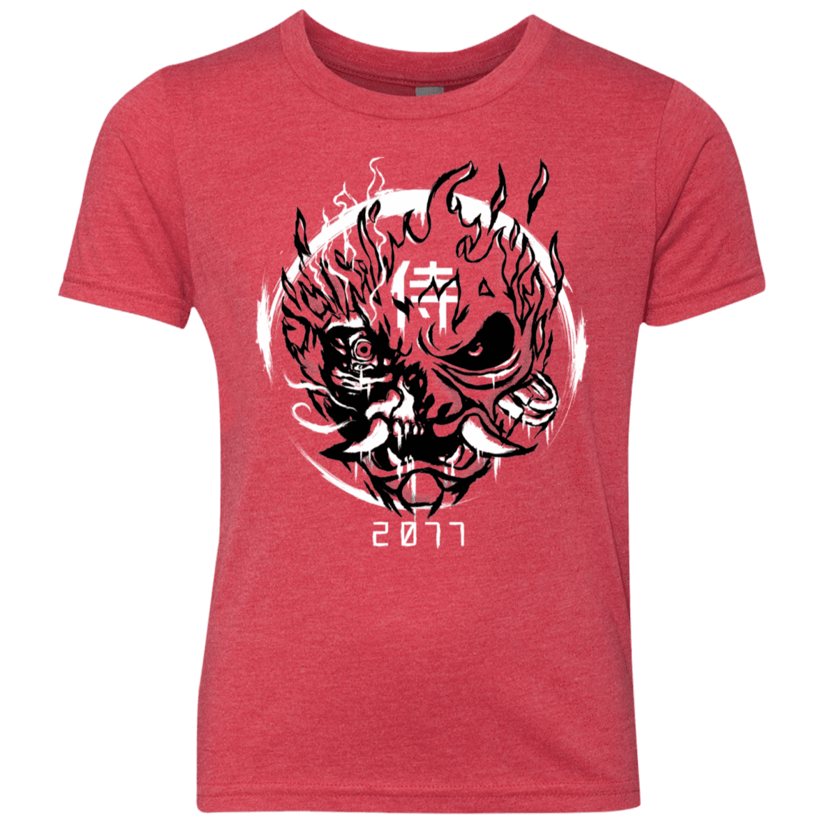 T-Shirts Vintage Red / YXS Samurai 2077 Youth Triblend T-Shirt