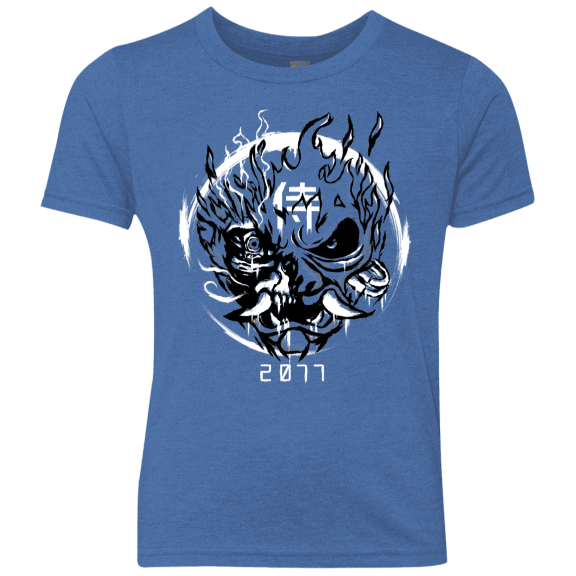 T-Shirts Vintage Royal / YXS Samurai 2077 Youth Triblend T-Shirt