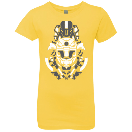 T-Shirts Vibrant Yellow / YXS Samurai Black  Ranger Girls Premium T-Shirt