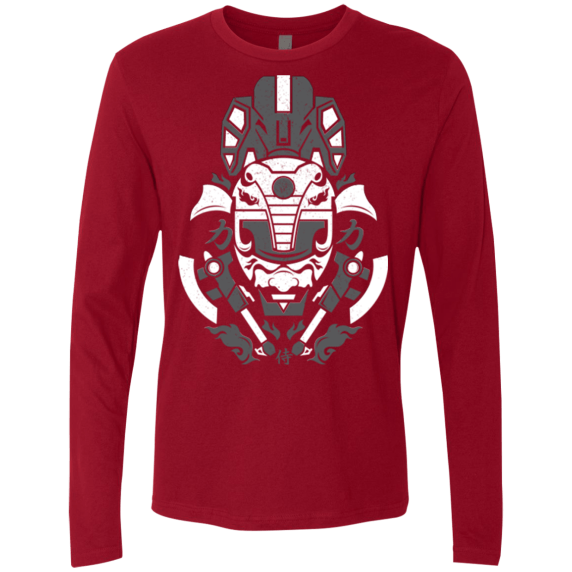 T-Shirts Cardinal / Small Samurai Black  Ranger Men's Premium Long Sleeve