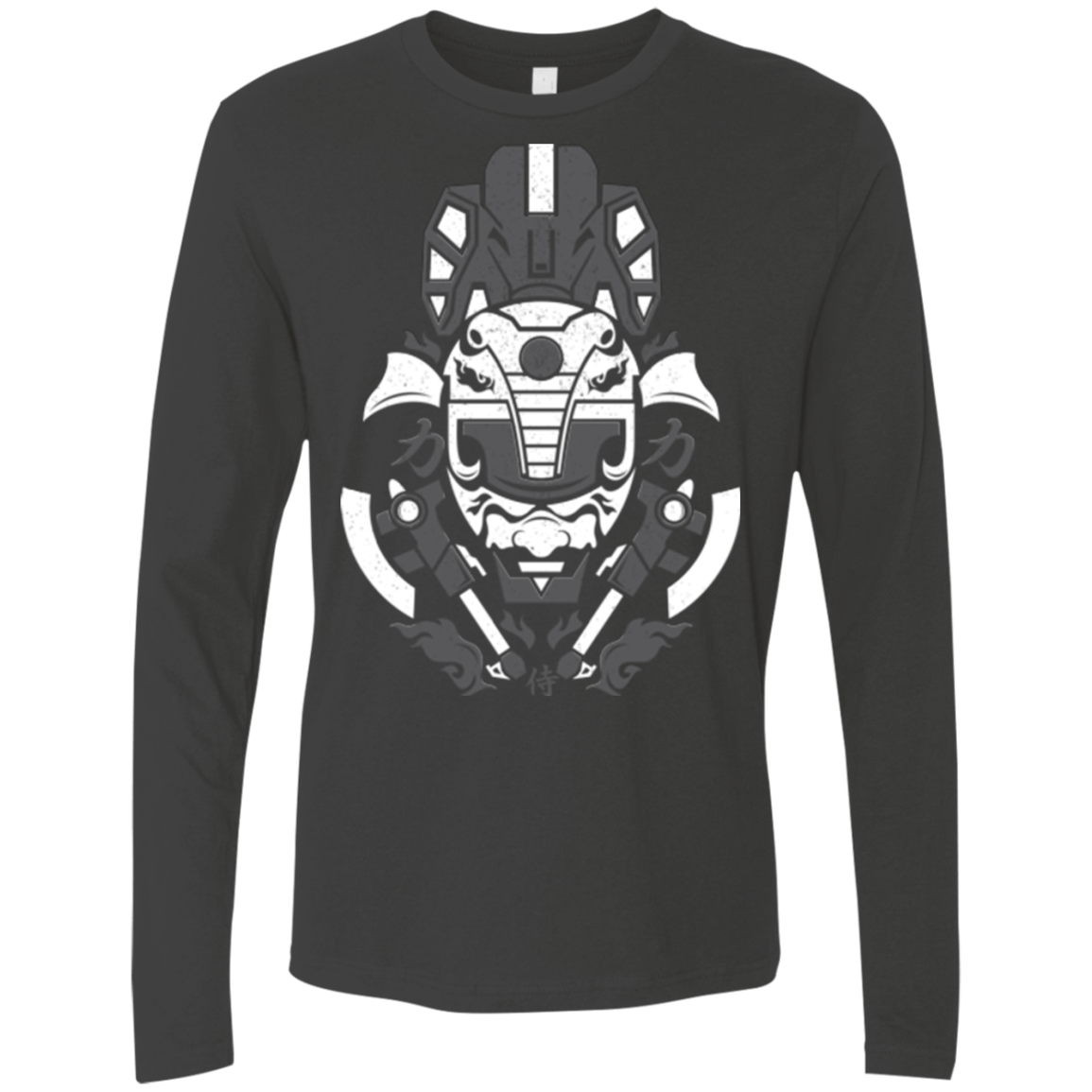T-Shirts Heavy Metal / Small Samurai Black  Ranger Men's Premium Long Sleeve