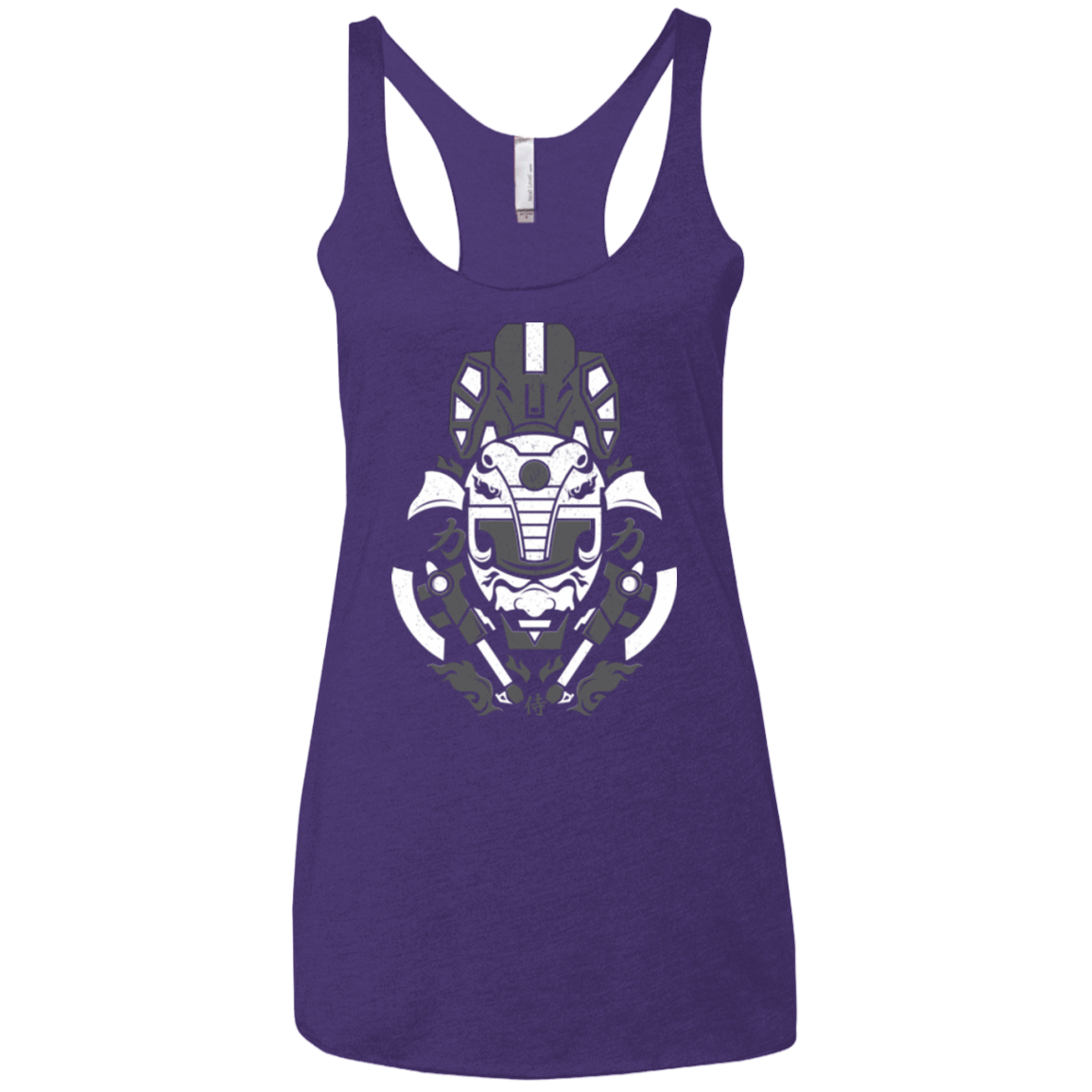 T-Shirts Purple / X-Small Samurai Black  Ranger Women's Triblend Racerback Tank