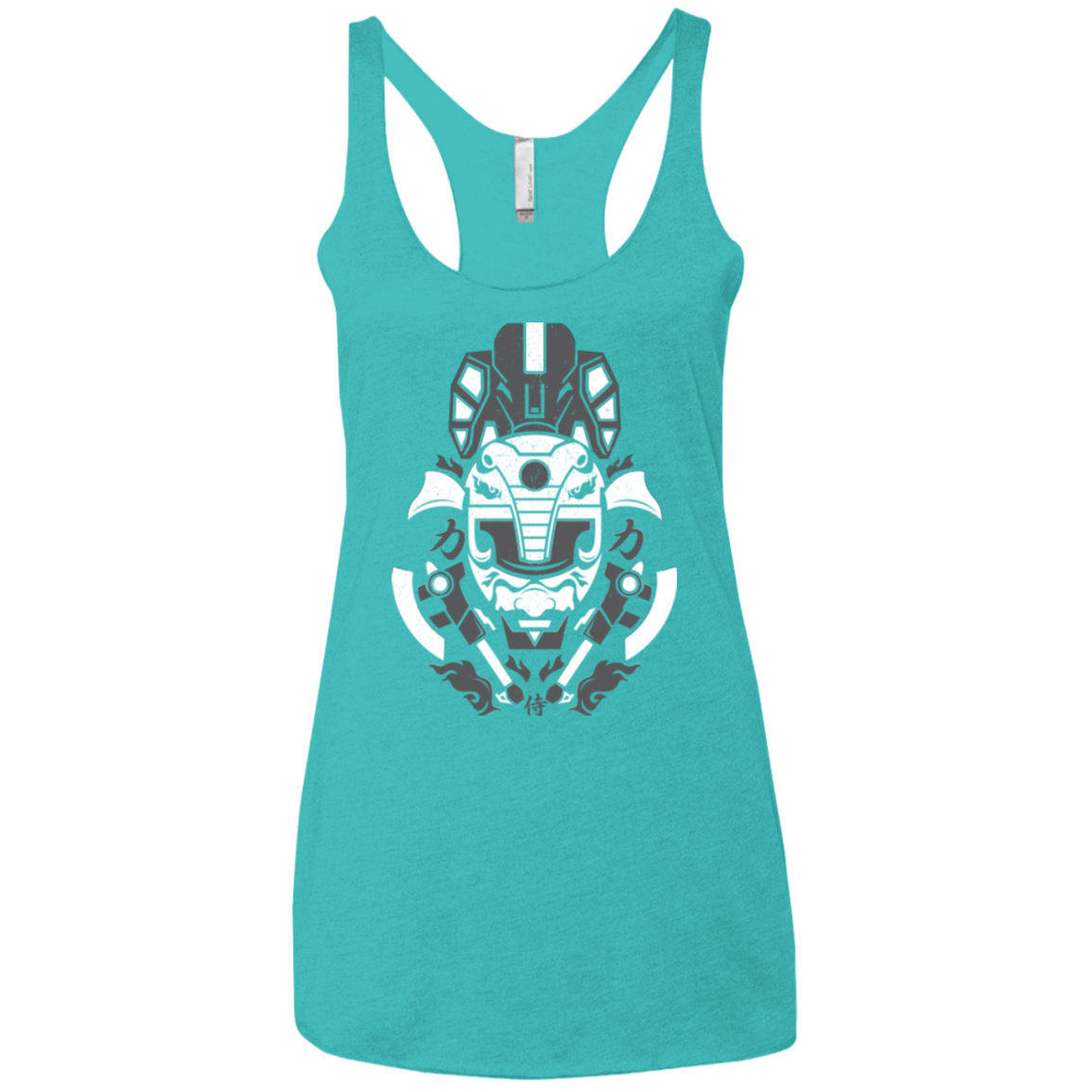 T-Shirts Tahiti Blue / X-Small Samurai Black  Ranger Women's Triblend Racerback Tank