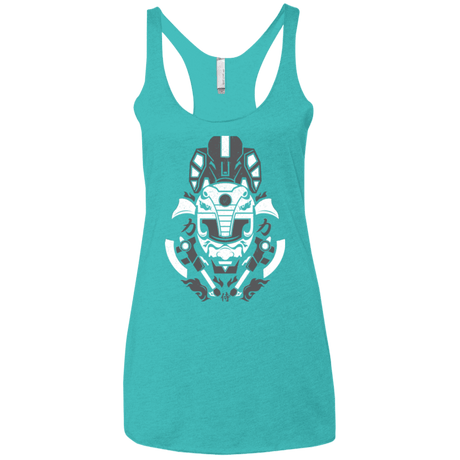 T-Shirts Tahiti Blue / X-Small Samurai Black  Ranger Women's Triblend Racerback Tank