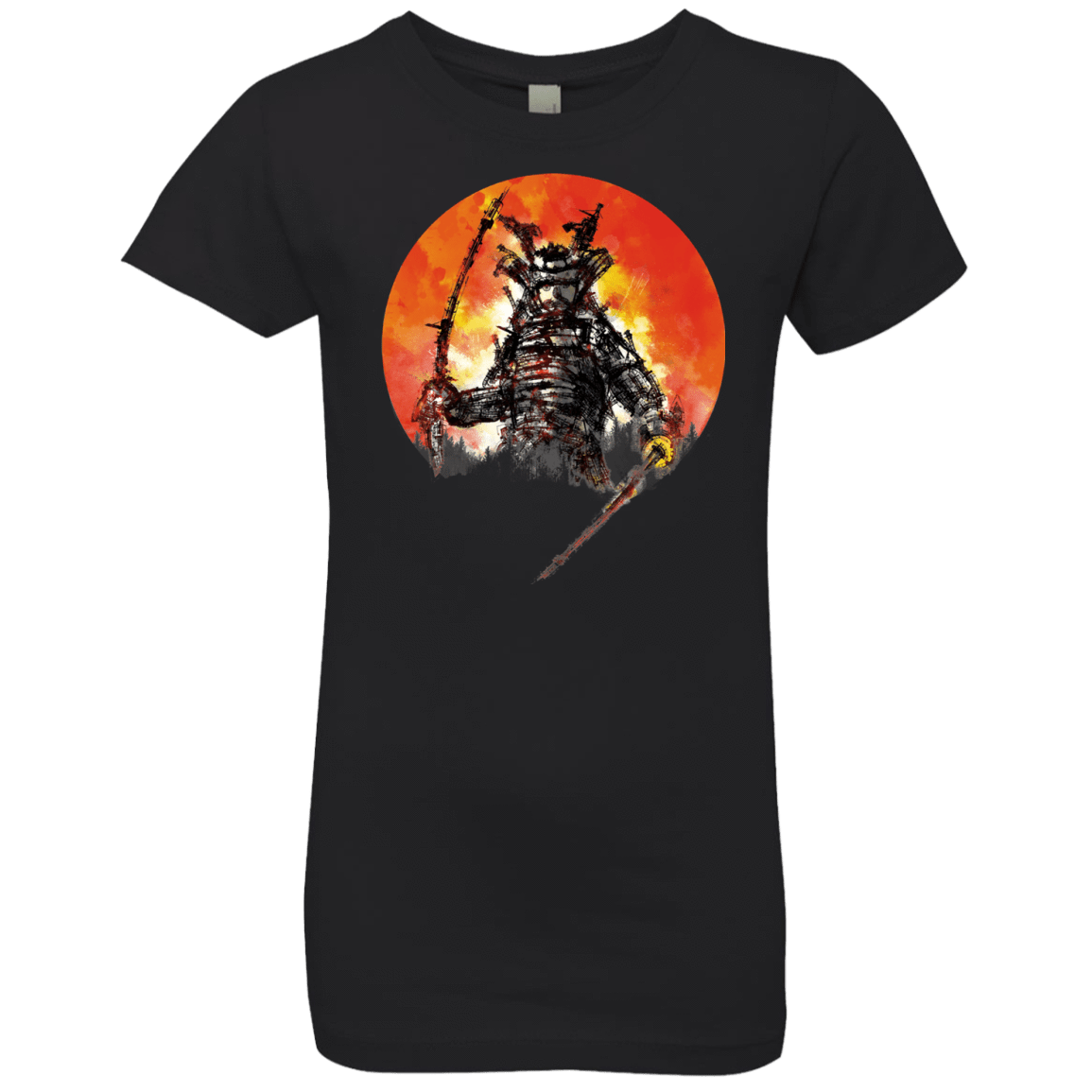 T-Shirts Black / YXS Samurai Bot Girls Premium T-Shirt