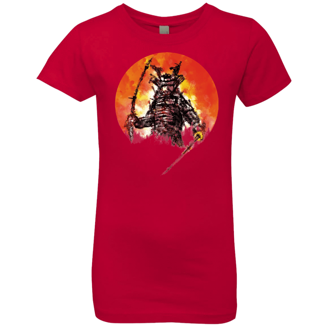 T-Shirts Red / YXS Samurai Bot Girls Premium T-Shirt
