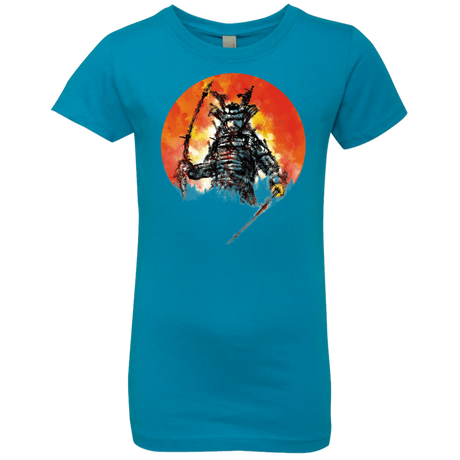 T-Shirts Turquoise / YXS Samurai Bot Girls Premium T-Shirt