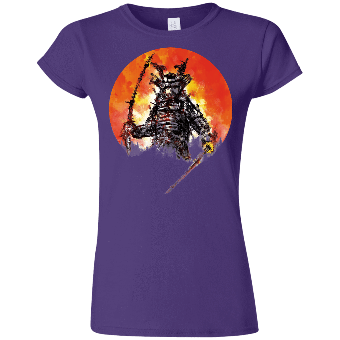 T-Shirts Purple / S Samurai Bot Junior Slimmer-Fit T-Shirt