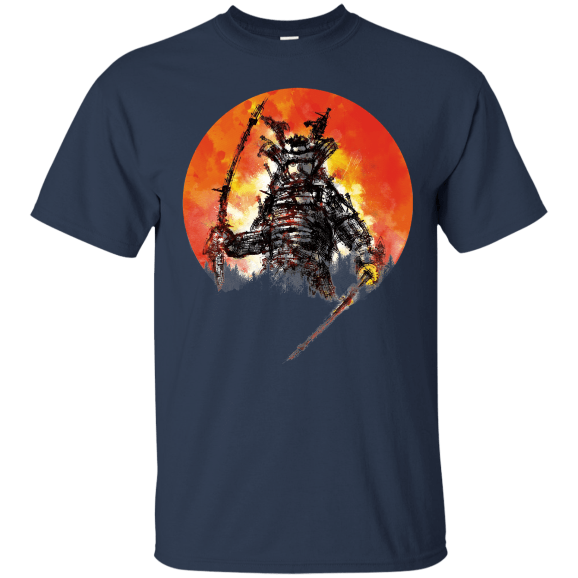 T-Shirts Navy / S Samurai Bot T-Shirt