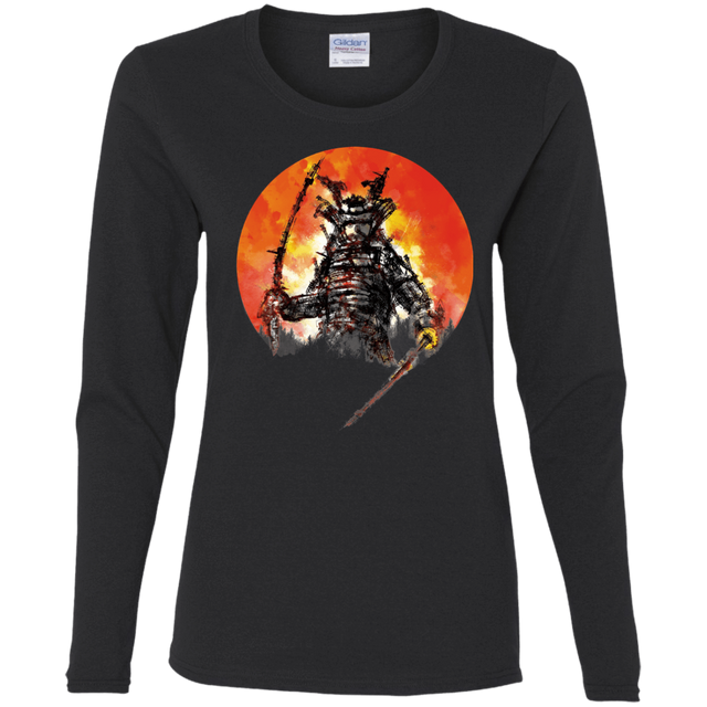T-Shirts Black / S Samurai Bot Women's Long Sleeve T-Shirt