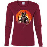 T-Shirts Cardinal / S Samurai Bot Women's Long Sleeve T-Shirt