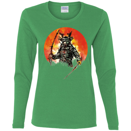 T-Shirts Irish Green / S Samurai Bot Women's Long Sleeve T-Shirt