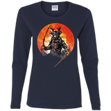 T-Shirts Navy / S Samurai Bot Women's Long Sleeve T-Shirt