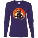T-Shirts Purple / S Samurai Bot Women's Long Sleeve T-Shirt