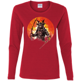 T-Shirts Red / S Samurai Bot Women's Long Sleeve T-Shirt