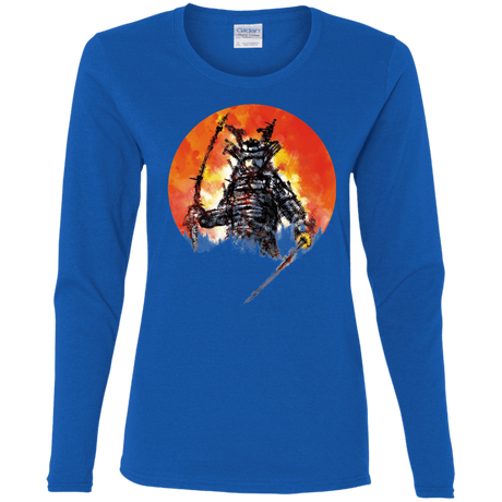 T-Shirts Royal / S Samurai Bot Women's Long Sleeve T-Shirt