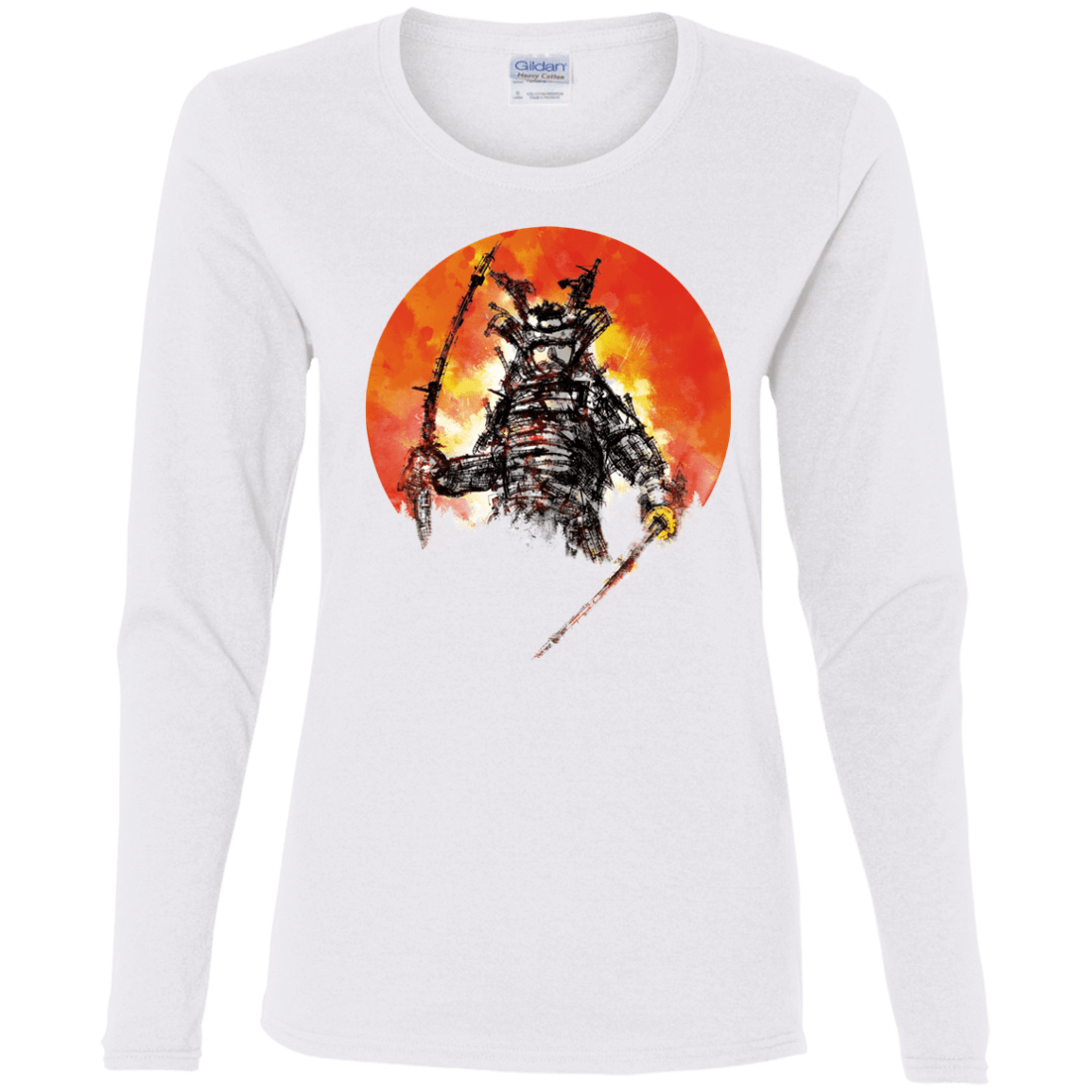 T-Shirts White / S Samurai Bot Women's Long Sleeve T-Shirt