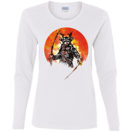 T-Shirts White / S Samurai Bot Women's Long Sleeve T-Shirt