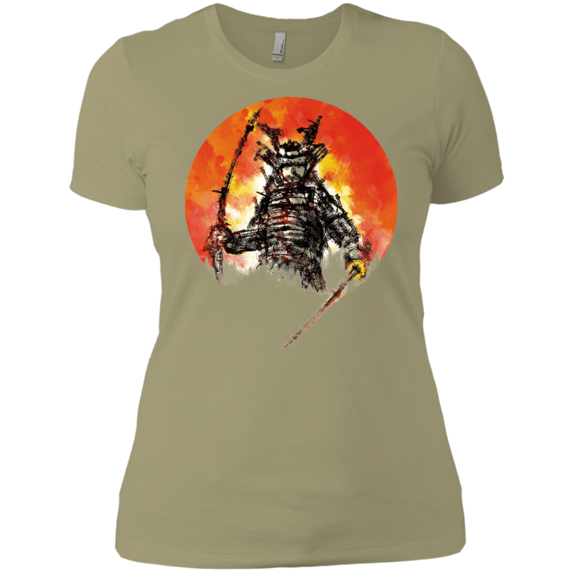 T-Shirts Light Olive / X-Small Samurai Bot Women's Premium T-Shirt