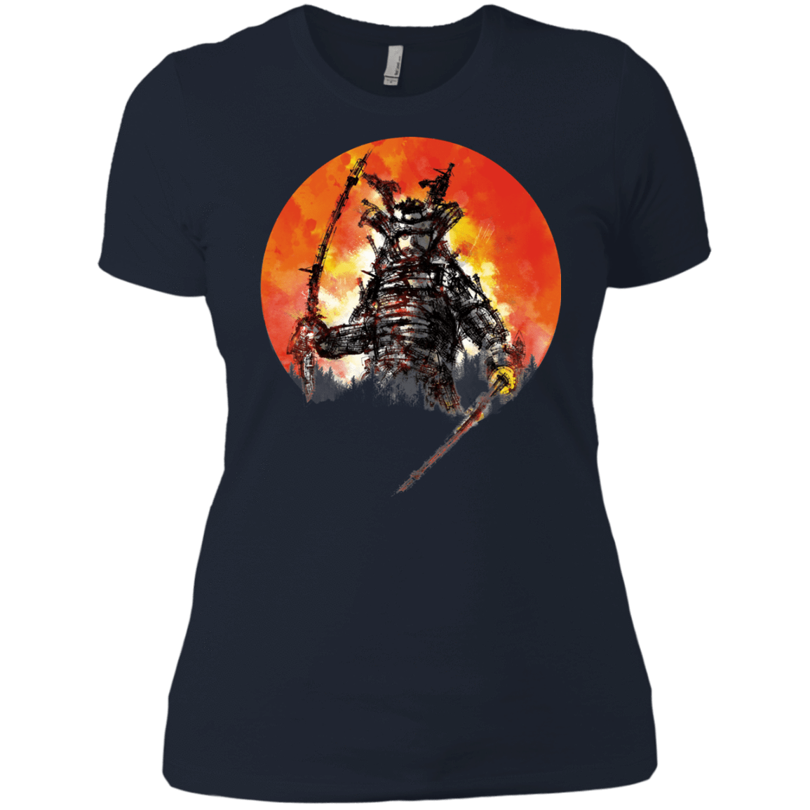 T-Shirts Midnight Navy / X-Small Samurai Bot Women's Premium T-Shirt